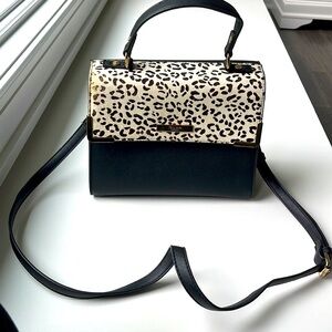 Black and white Dune London crossbody bag